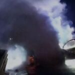 Merr flakë makina në autostradën Milot-Mamurras, ja dyshimet për shkakun. Nuk ka të lënduar