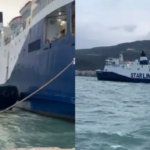 Moti i keq, trageti futet në portin e Vlorës me ndihmën e rimorkiatorëve