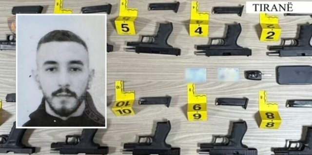 U trafikuan nga Kosova drejt Shqipërisë 12 pistoleta dhe municion luftarak , arrestohet 27-vjeçari  (VIDEO)