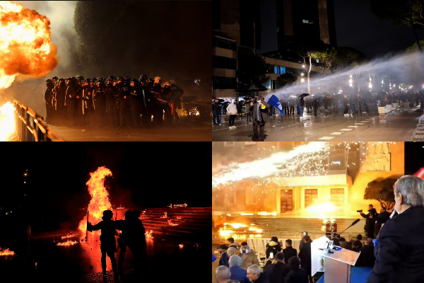 Tym e flakë në Tiranë/ Çfarë ndodhi në protestën e PD-së, të plagosur qytetarë dhe efektivë