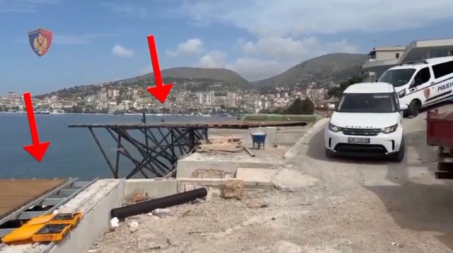 Operacioni/ Po ndërtonin brenda në det, 8 të arrestuar në bregdetin e Jugut! Në kërkim pronarja e objektit, njoftohet IKMT të bëjë shembjen