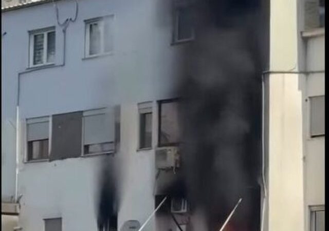 Zjarr në katin e 6 të një pallati në kompleksin “Kika 1” te “Komuna e Parisit”, evakuohen banorët