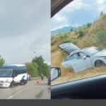 Aksident në kthesën e Viroit, përplaset mikrobusi me turistë me një Audi