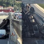 Foto\ Aksidenti i rëndë në Unazën e Madhe/ Humb jetën drejtuesi i betonieres, një tjetër i plagosur