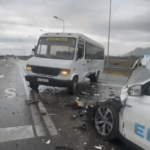 Aksident në Lezhë-Shkodër, taksia përplaset me autobusin e mësuesve